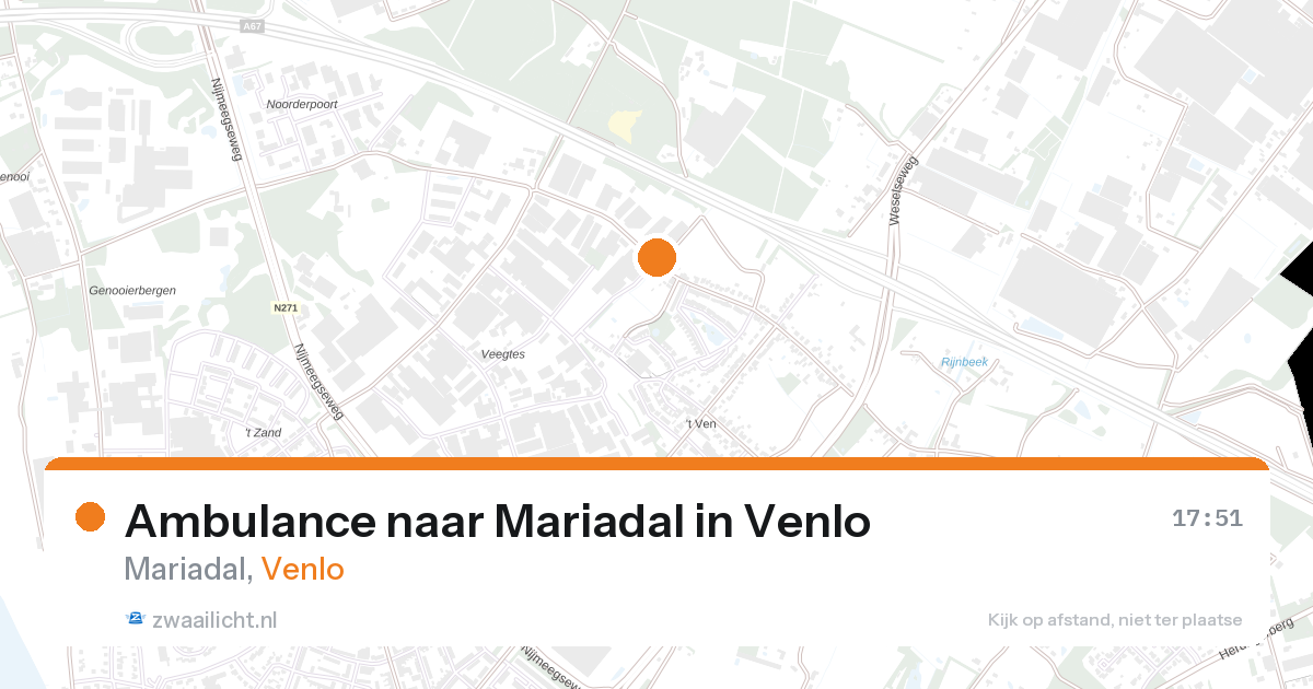 Ambulance naar Mariadal in Venlo — 26 aug 2026