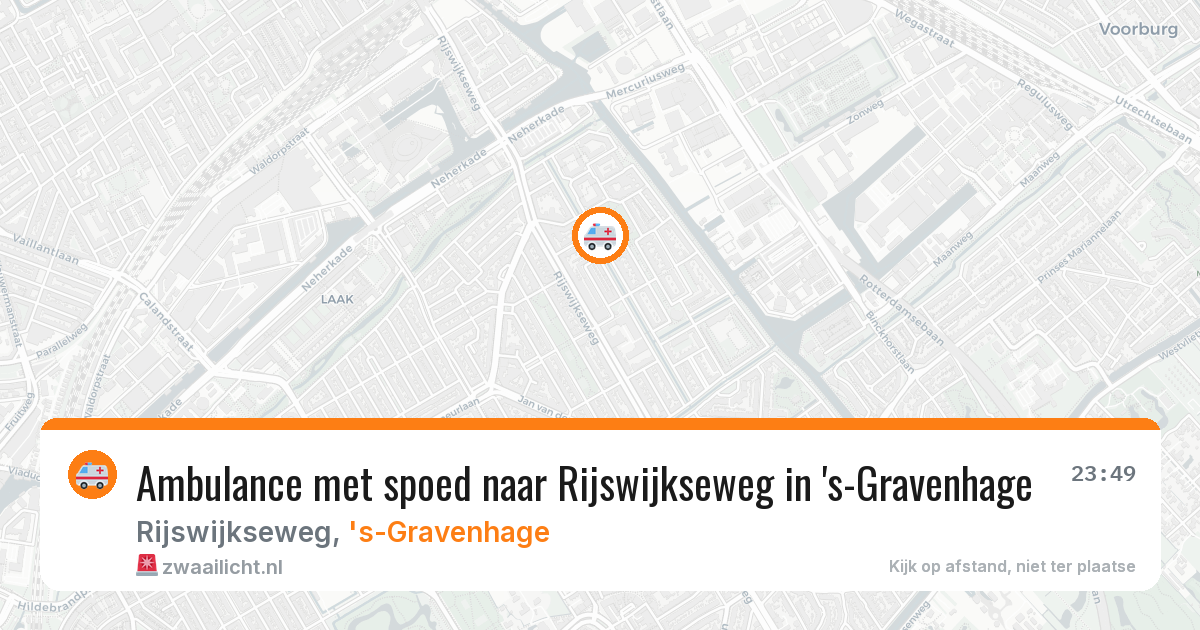 Ambulance met spoed naar Rijswijkseweg in 's-Gravenhage — 17 jan 2026