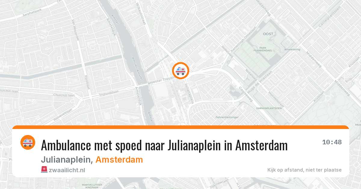 Ambulance met spoed naar Julianaplein in Amsterdam — 19 jun 2026