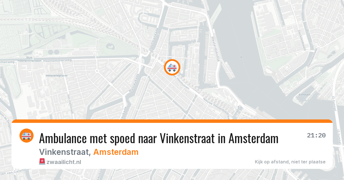 Ambulance met spoed naar Vinkenstraat in Amsterdam — 14 mei 2026