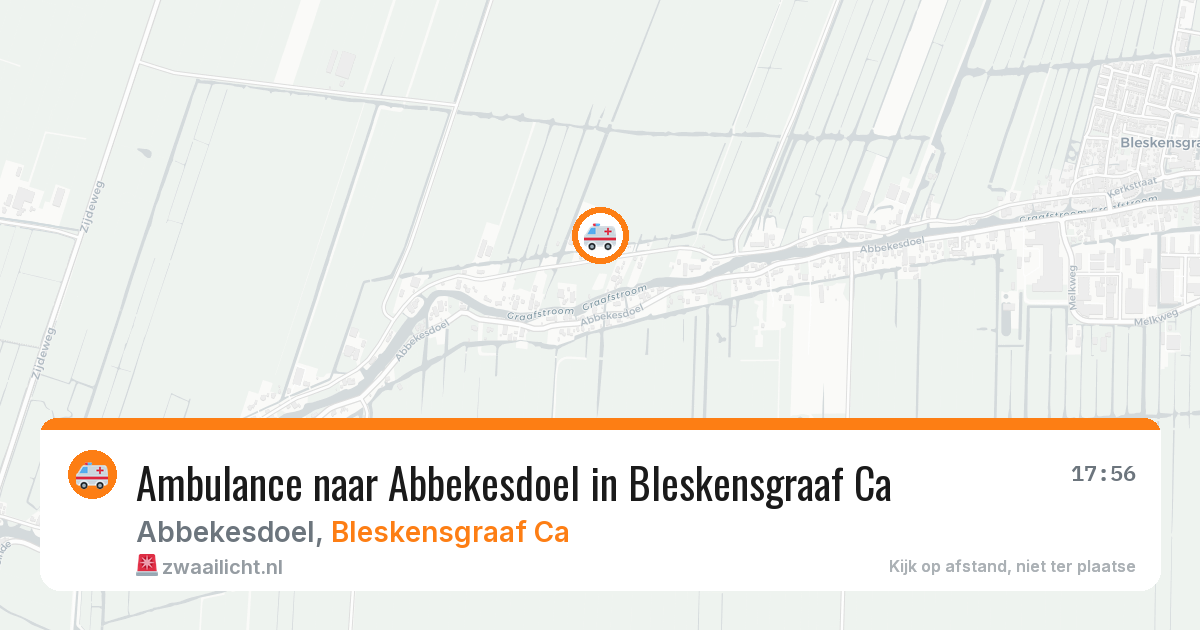 Ambulance naar Abbekesdoel in Bleskensgraaf Ca — 7 mei 2026
