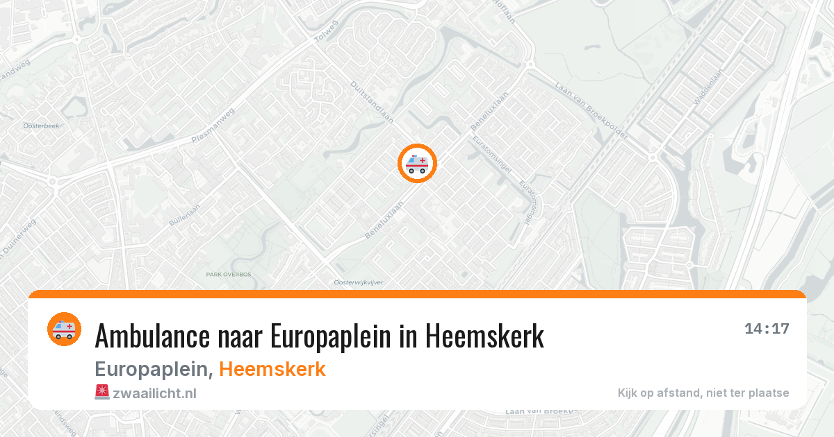 Ambulance naar Europaplein in Heemskerk — 22 jun 2026