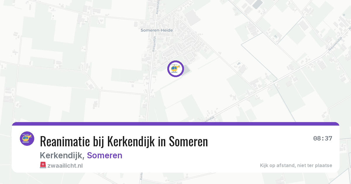 Reanimatie bij Kerkendijk in Someren — 22 jun 2026