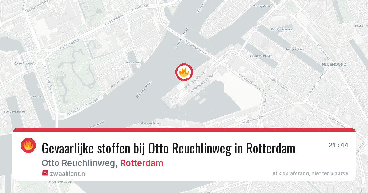 Gevaarlijke stoffen bij Otto Reuchlinweg in Rotterdam — 13 jul 2026
