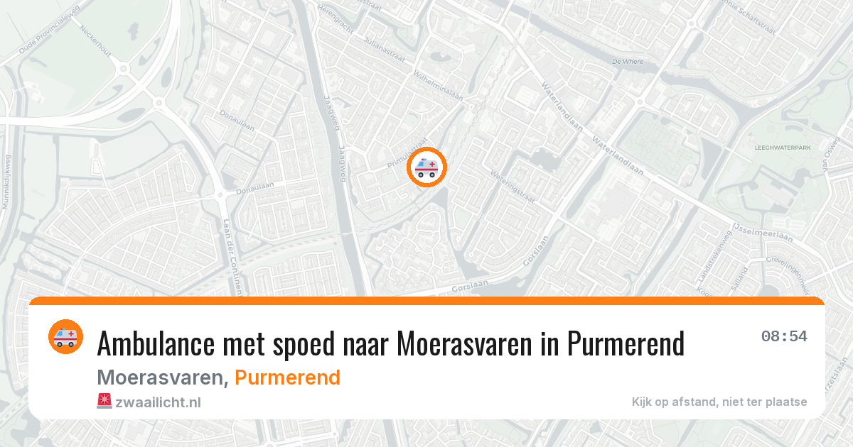 Ambulance met spoed naar Moerasvaren in Purmerend — 13 apr 2026
