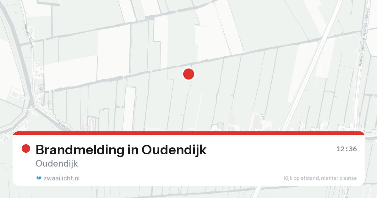 Brandmelding in Oudendijk — 23 aug 2026
