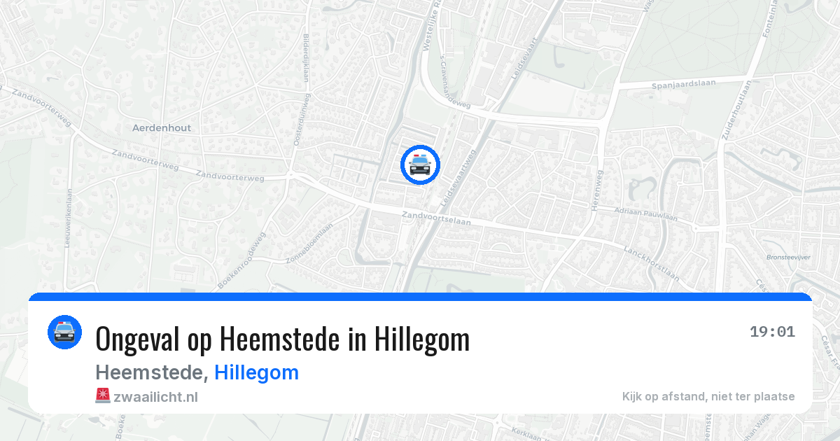 Ongeval op Heemstede in Hillegom — 3 jul 2026