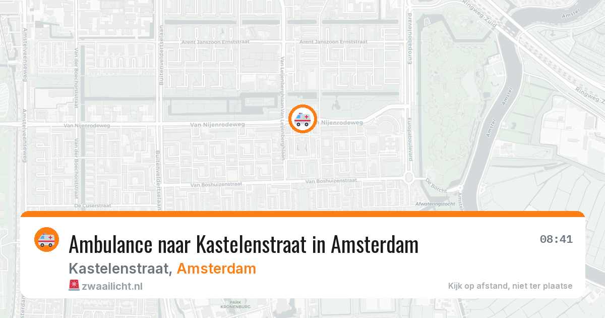 Ambulance naar Kastelenstraat in Amsterdam — 29 jan 2026