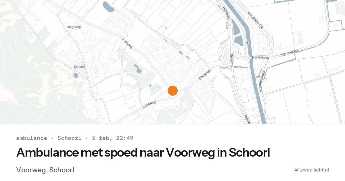 Ambulance met spoed naar Voorweg in Schoorl — 5 feb 2026