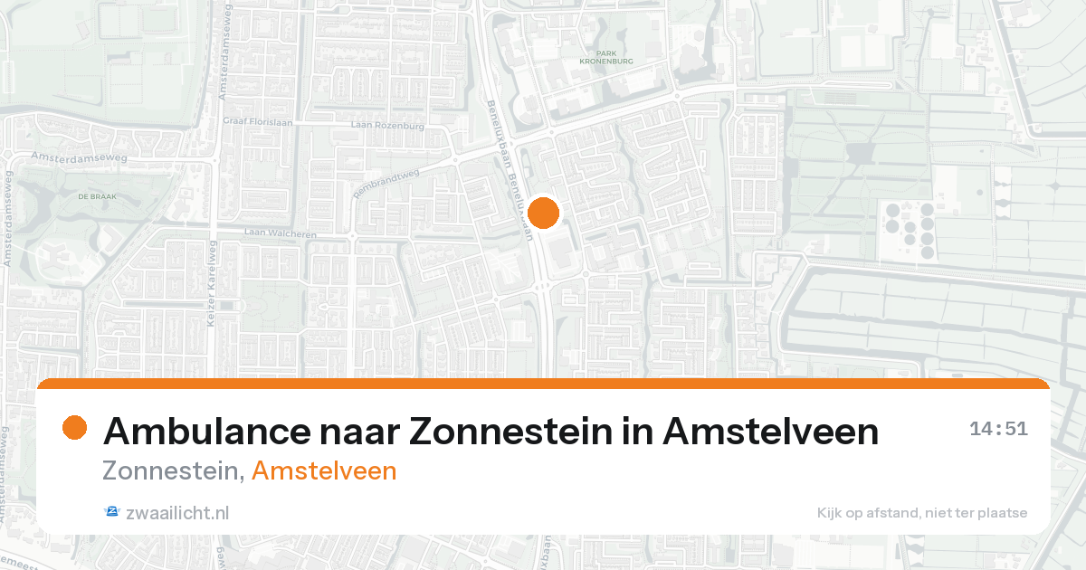 Ambulance naar Zonnestein in Amstelveen — 7 feb 2026