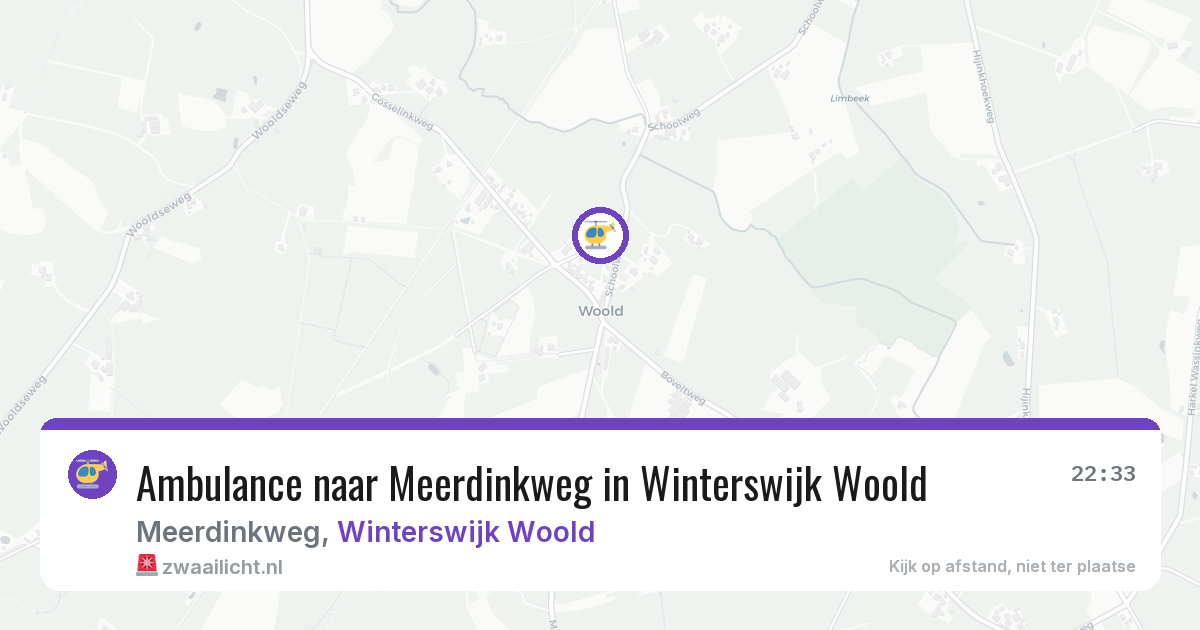 Ambulance naar Meerdinkweg in Winterswijk Woold — 12 jul 2026