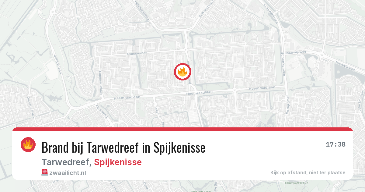 Brand bij Tarwedreef in Spijkenisse — 21 jul 2026