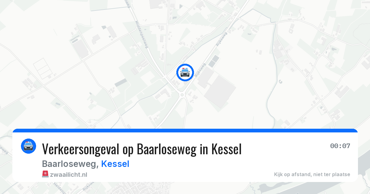 Verkeersongeval op Baarloseweg in Kessel — 6 feb 2026