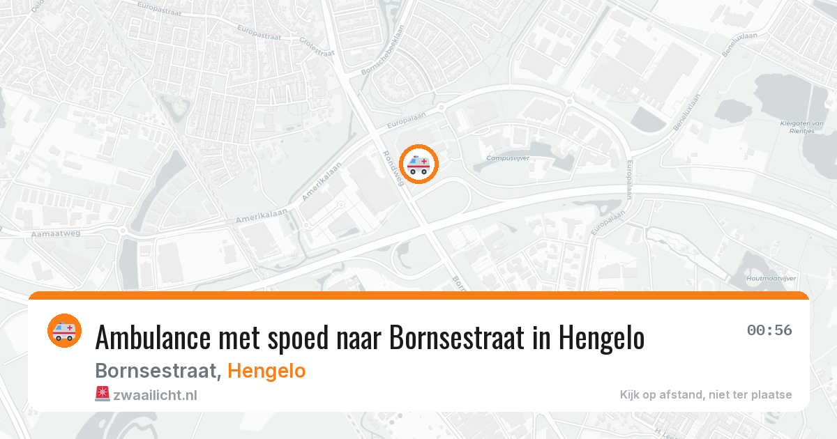 Ambulance met spoed naar Bornsestraat in Hengelo — 30 mei 2026
