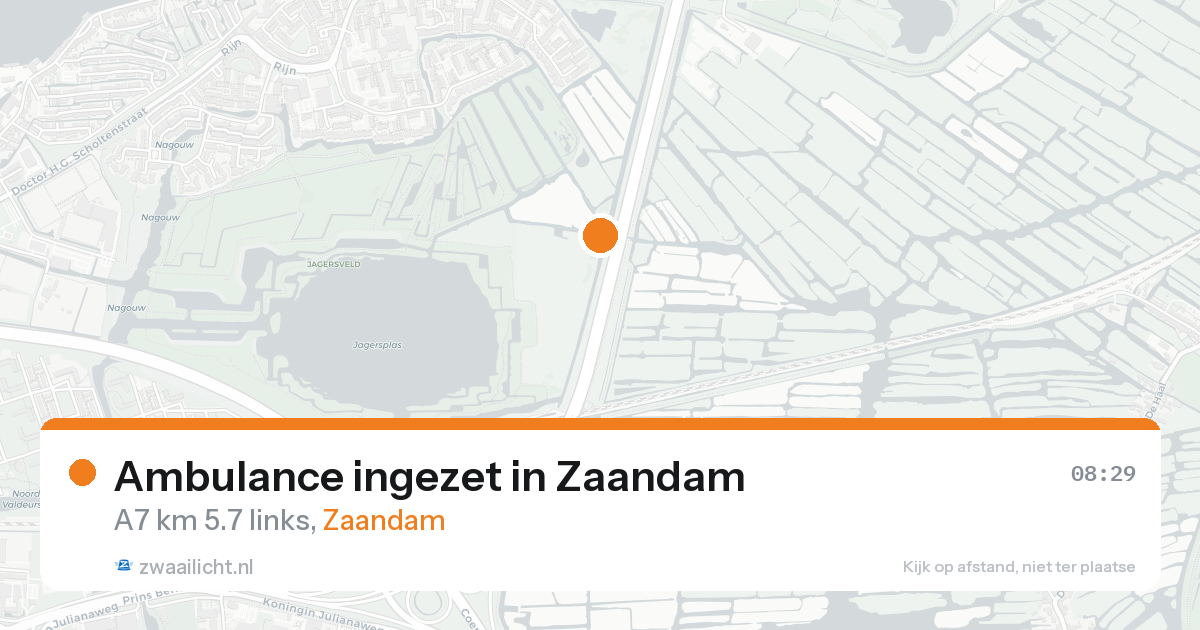 Ambulance ingezet in Zaandam — 26 aug 2026