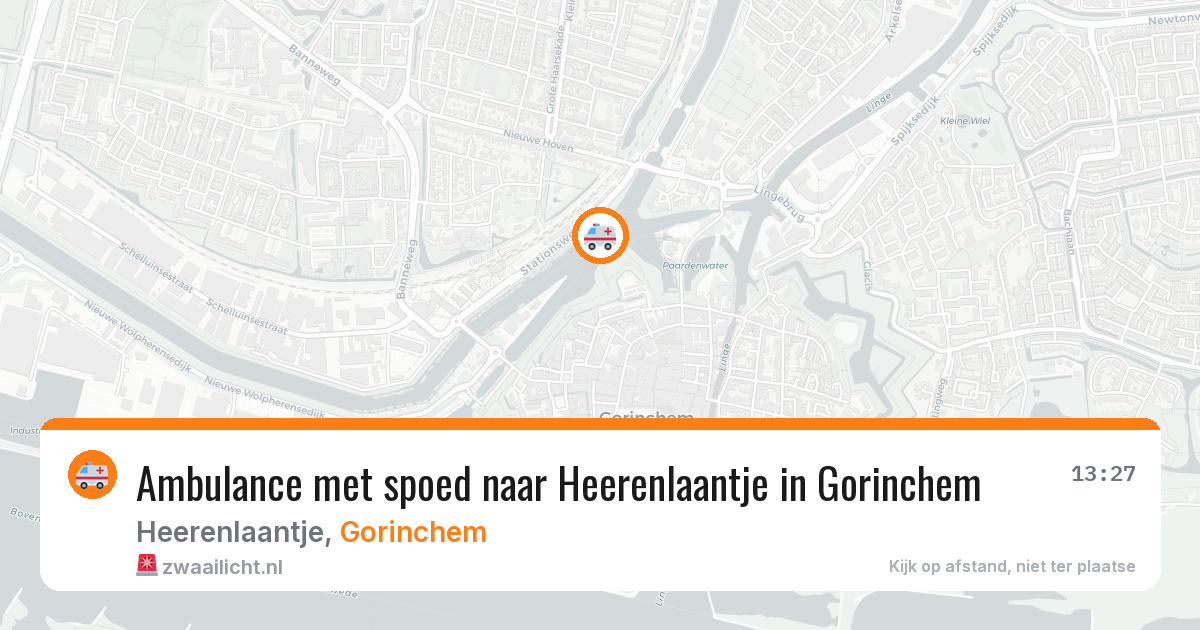 Ambulance met spoed naar Heerenlaantje in Gorinchem — 10 apr 2026