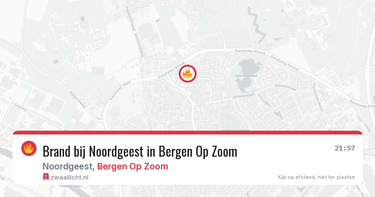 Brand bij Noordgeest in Bergen Op Zoom — 13 jul 2026