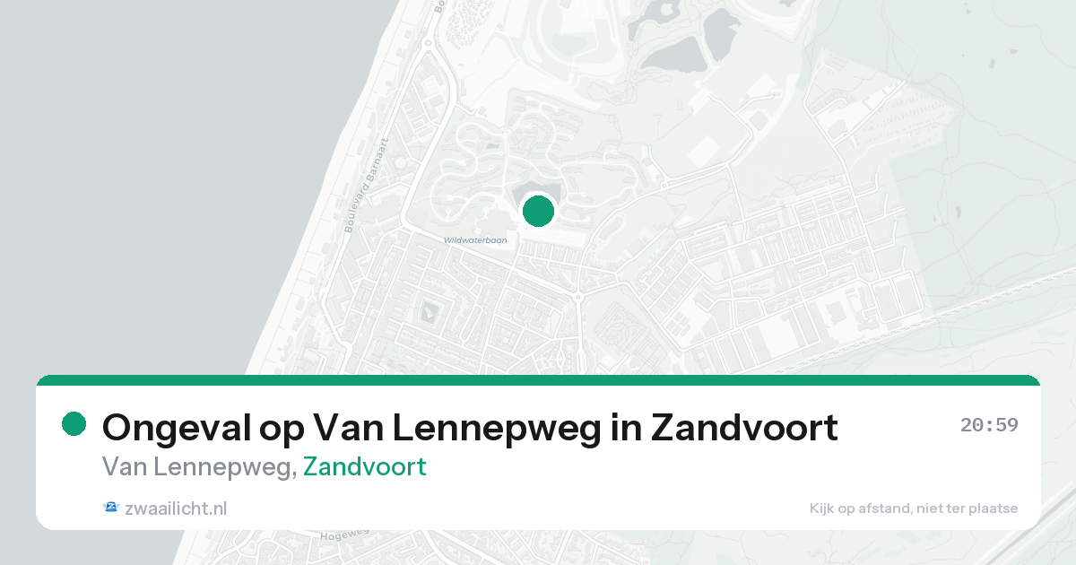 Ongeval op Van Lennepweg in Zandvoort — 22 aug 2026