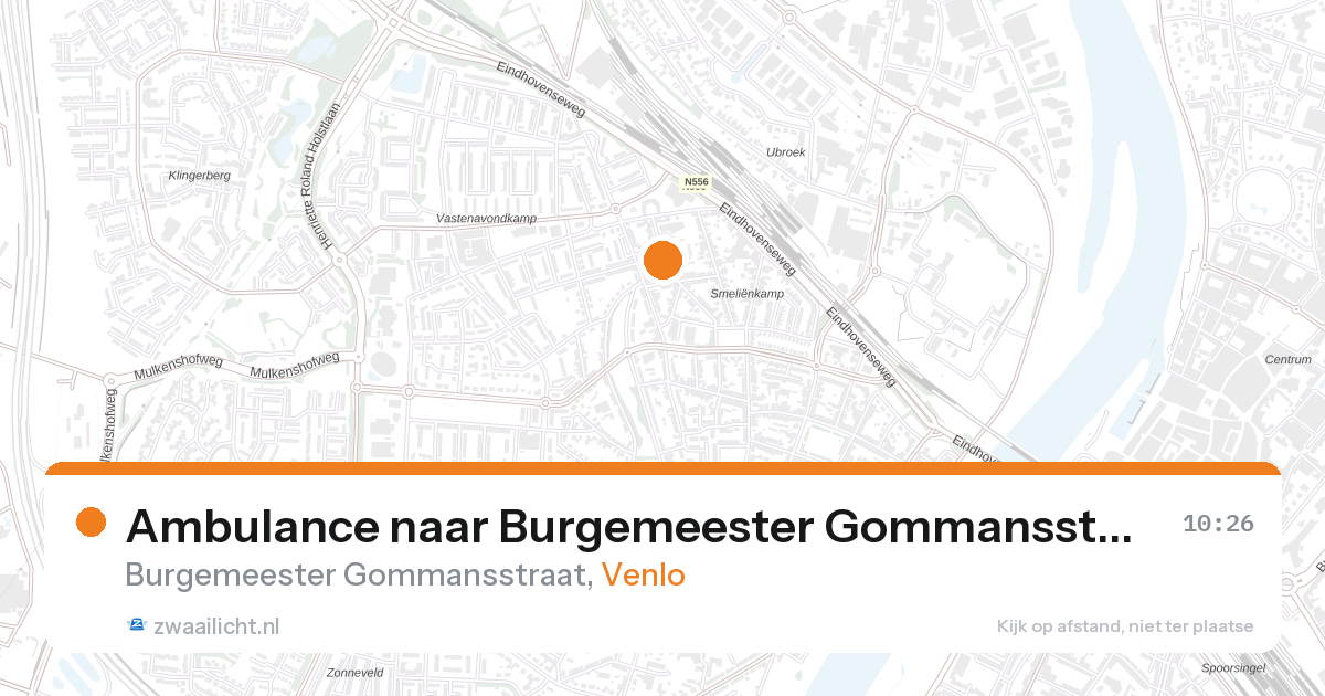 Ambulance naar Burgemeester Gommansstraat in Venlo — 27 aug 2026