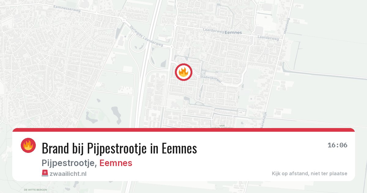 Brand bij Pijpestrootje in Eemnes — 14 jun 2026