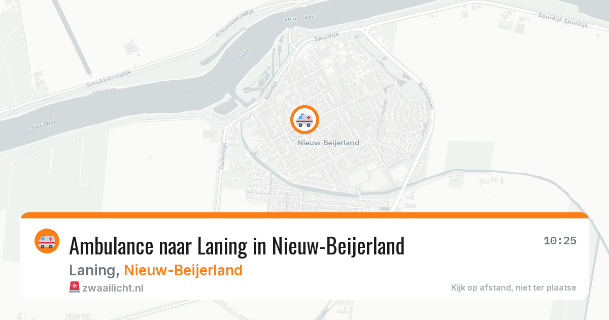 Ambulance naar Laning in Nieuw-Beijerland — 28 jul 2026
