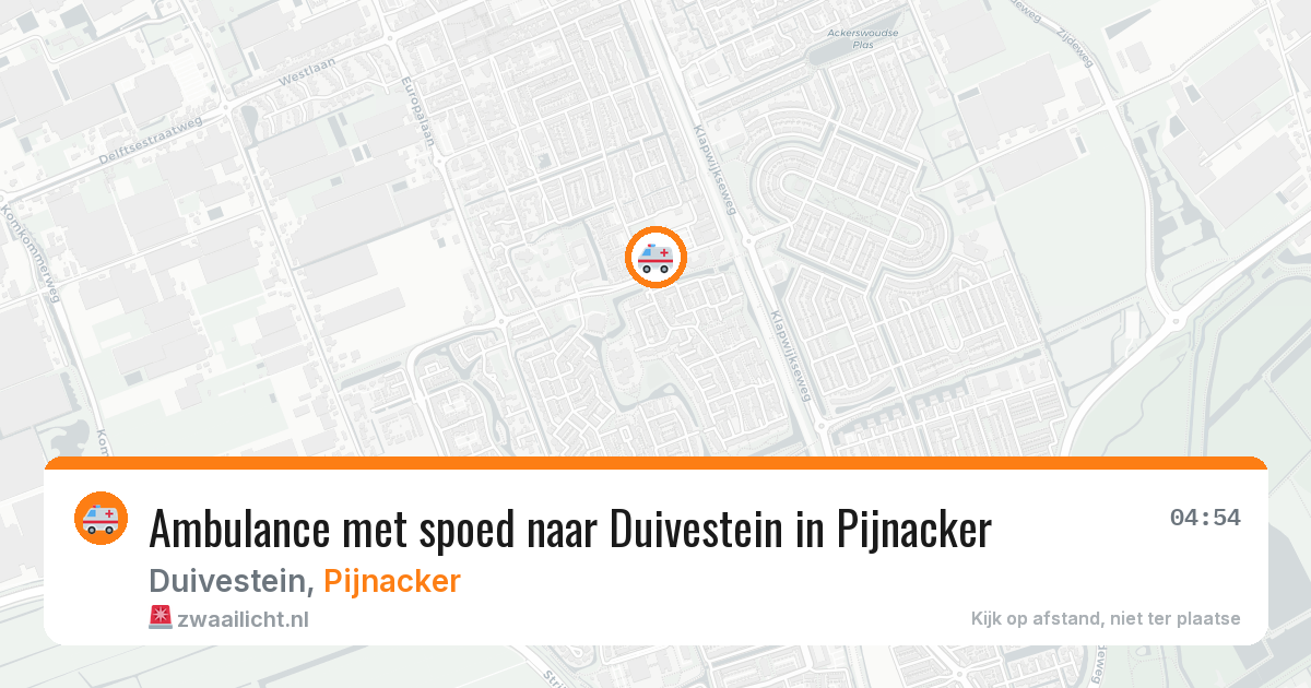Ambulance met spoed naar Duivestein in Pijnacker — 28 jan 2026
