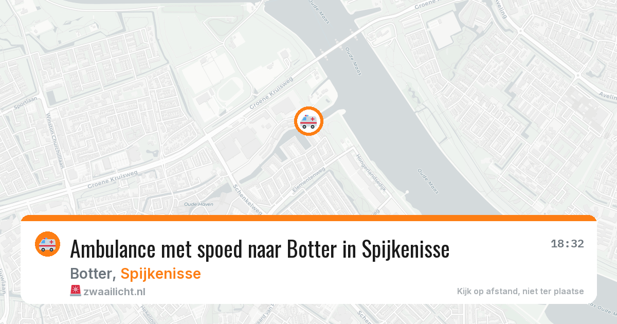 Ambulance met spoed naar Botter in Spijkenisse — 8 feb 2026