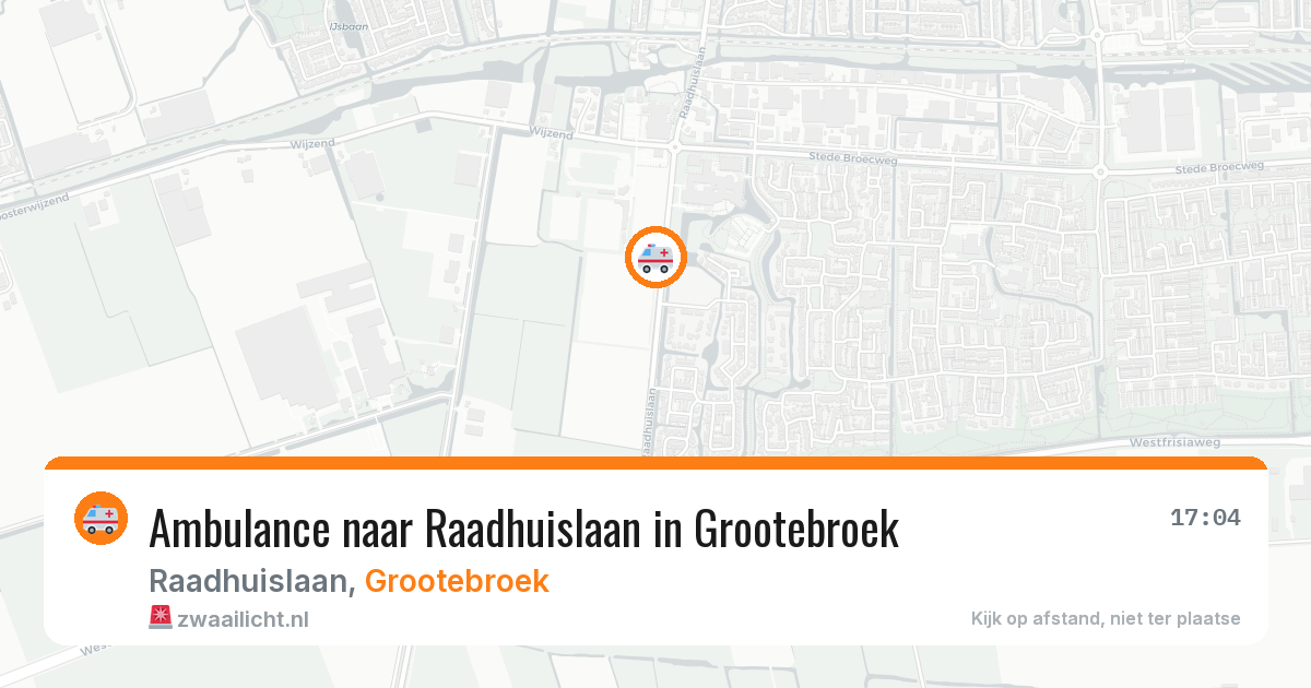 Ambulance naar Raadhuislaan in Grootebroek — 3 jun 2026