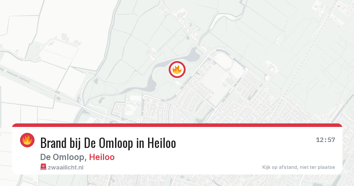 Brand bij De Omloop in Heiloo — 30 mei 2026