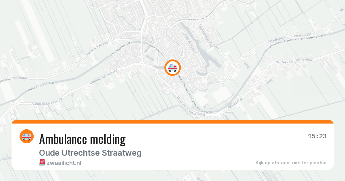 Ambulance melding — 26 apr 2026