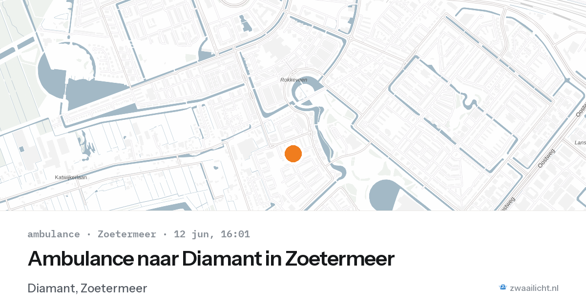 Ambulance naar Diamant in Zoetermeer — 12 jun 2026