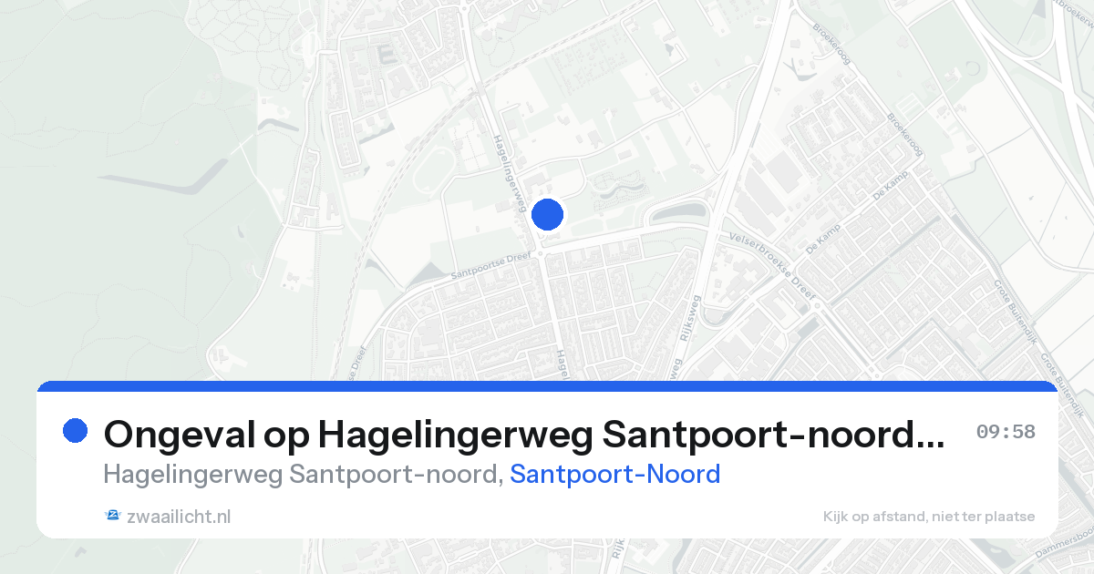 Ongeval op Hagelingerweg Santpoort-noord in Santpoort-Noord — 19 aug 2026