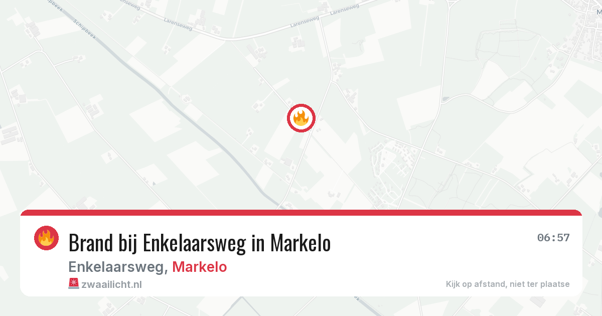 Brand bij Enkelaarsweg in Markelo — 30 jul 2026