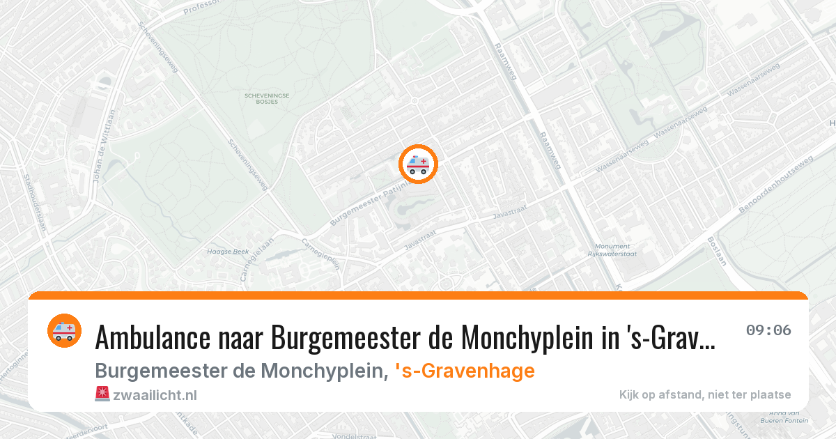 Ambulance naar Burgemeester de Monchyplein in 's-Gravenhage — 11 jul 2026