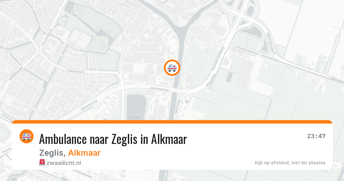 Ambulance naar Zeglis in Alkmaar — 29 jun 2026