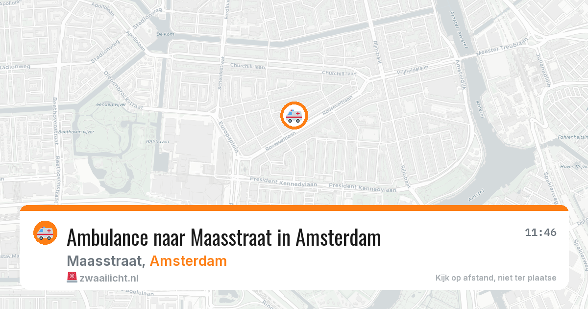 Ambulance naar Maasstraat in Amsterdam — 24 jun 2026