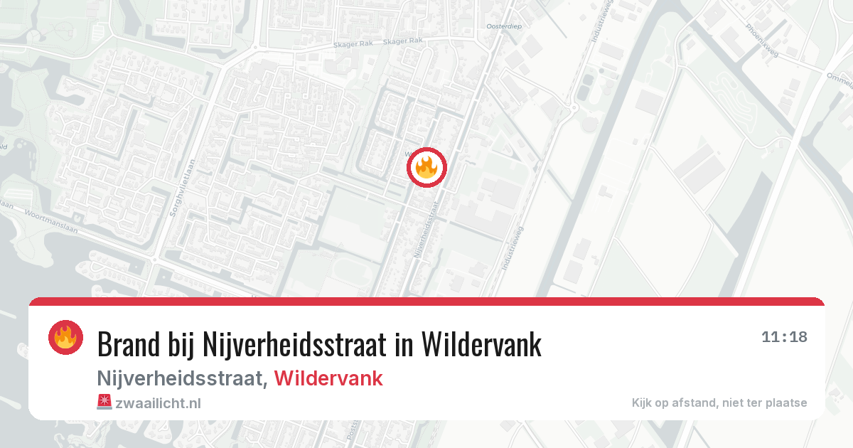 Brand bij Nijverheidsstraat in Wildervank — 10 apr 2026