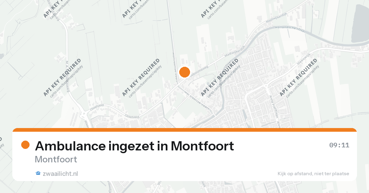Ambulance ingezet in Montfoort — 25 aug 2026