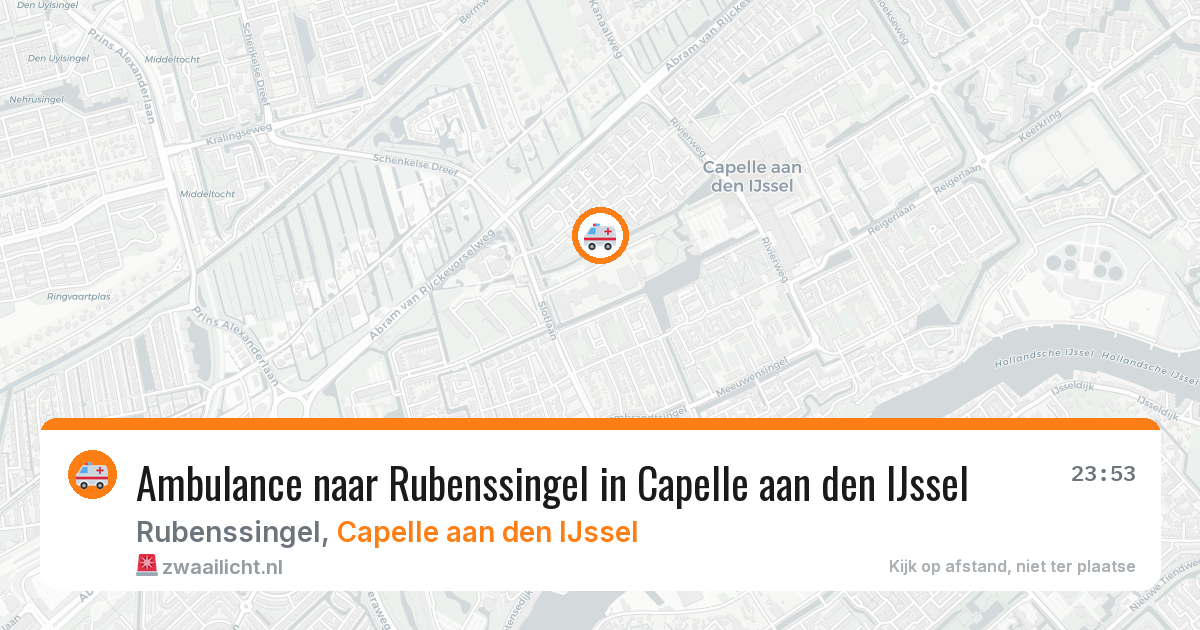 Ambulance naar Rubenssingel in Capelle aan den IJssel — 12 mei 2026