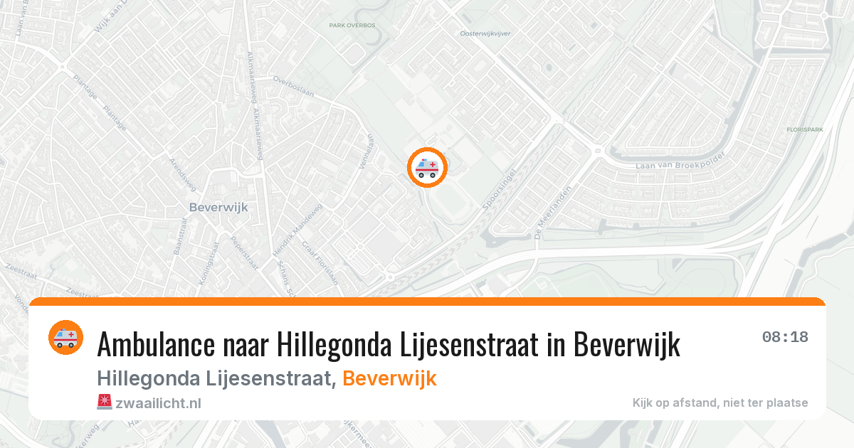 Ambulance naar Hillegonda Lijesenstraat in Beverwijk — 31 mei 2026
