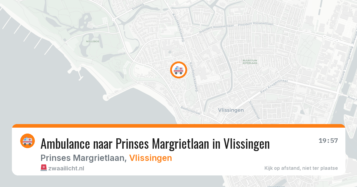 Ambulance naar Prinses Margrietlaan in Vlissingen — 18 jun 2026
