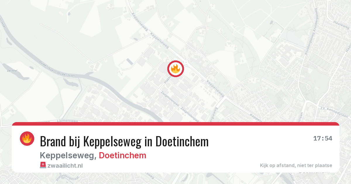 Brand bij Keppelseweg in Doetinchem — 23 mrt 2026