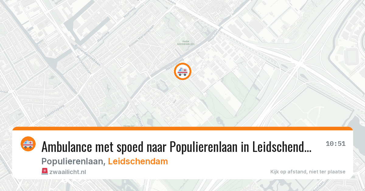 Ambulance met spoed naar Populierenlaan in Leidschendam — 20 jan 2026