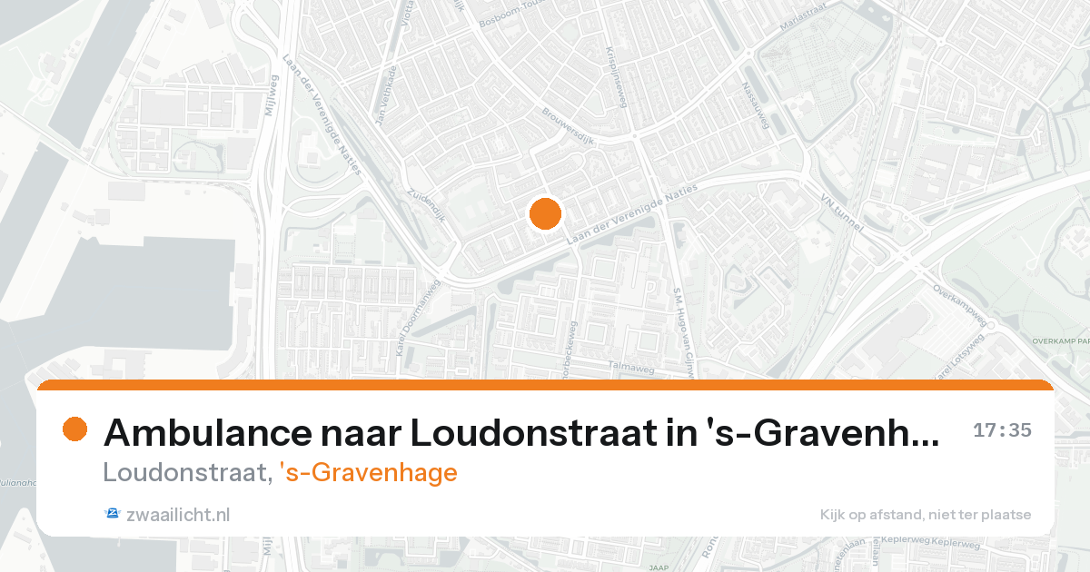 Ambulance naar Loudonstraat in 's-Gravenhage — 7 feb 2026