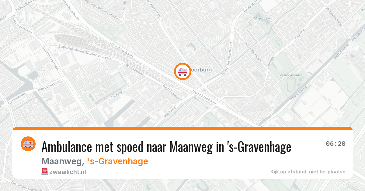 Ambulance met spoed naar Maanweg in 's-Gravenhage — 20 jan 2026