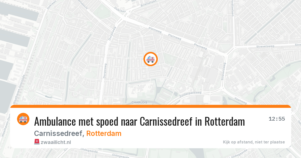 Ambulance met spoed naar Carnissedreef in Rotterdam — 15 mei 2026