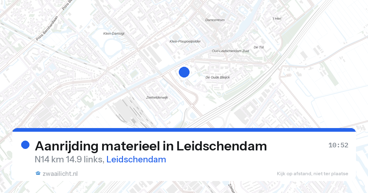 Aanrijding materieel in Leidschendam — 28 aug 2026
