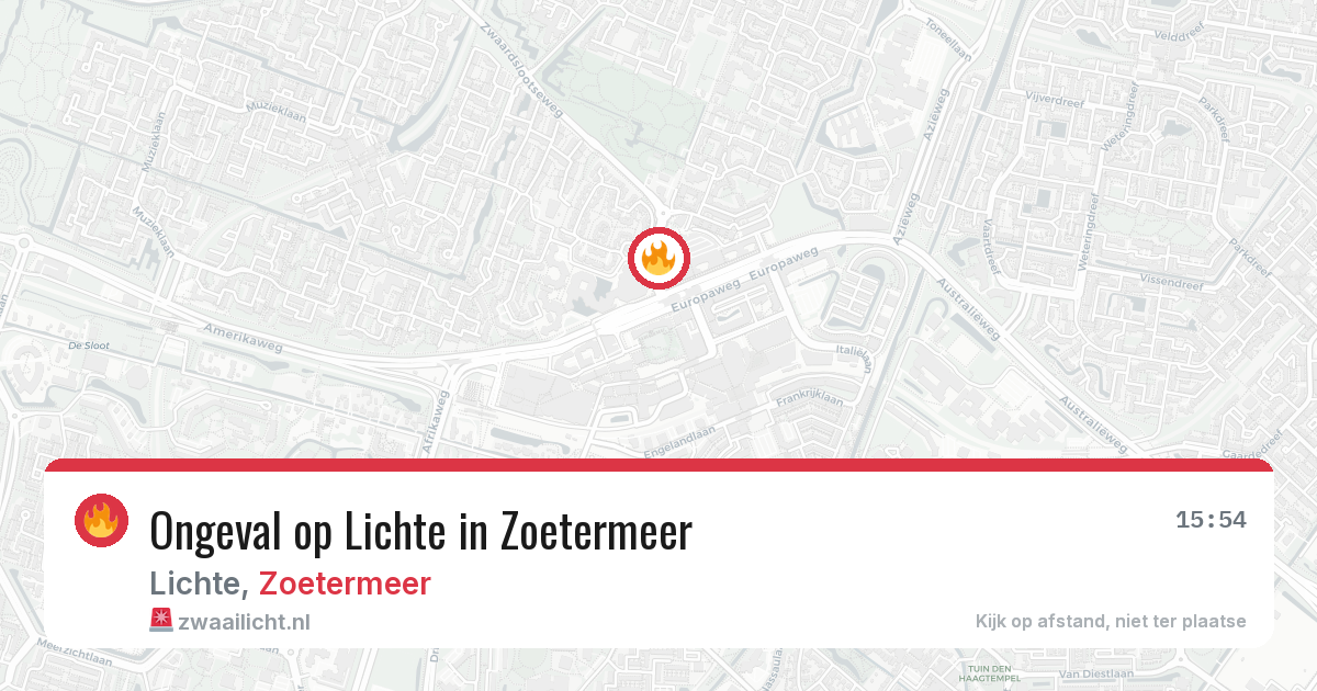 Ongeval op Lichte in Zoetermeer — 7 mei 2026