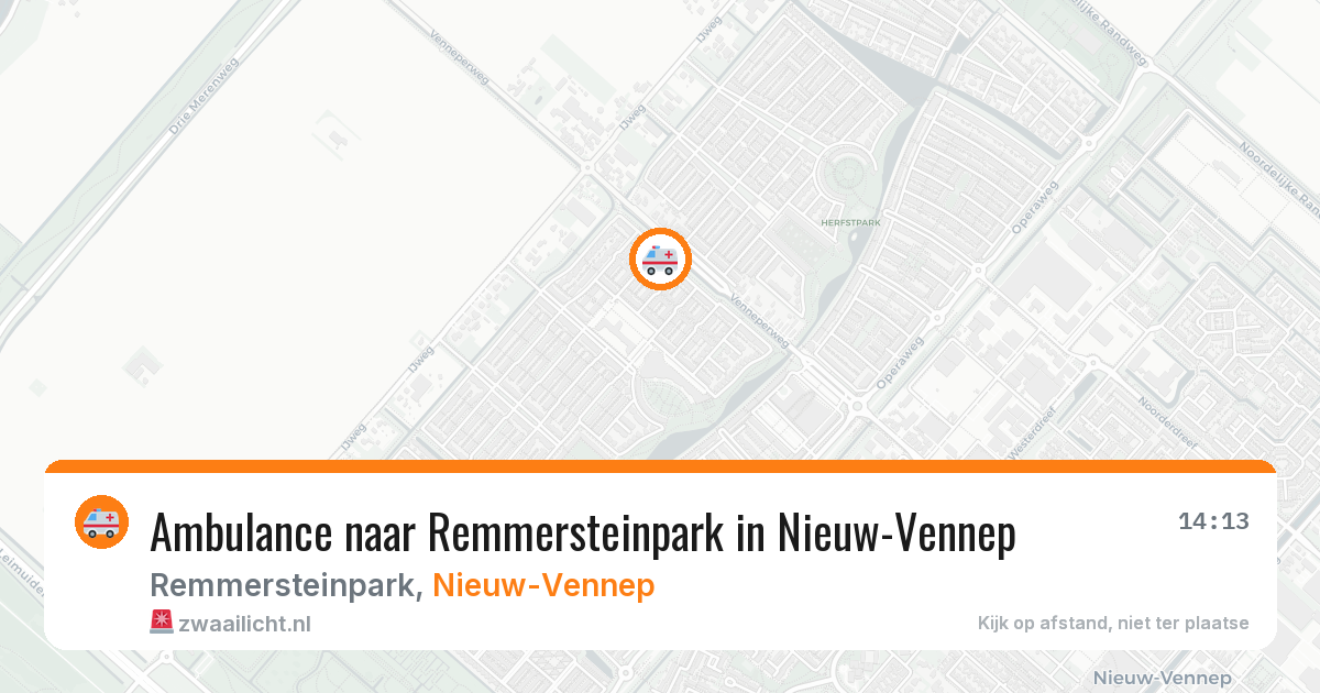 Ambulance naar Remmersteinpark in Nieuw-Vennep — 30 mrt 2026