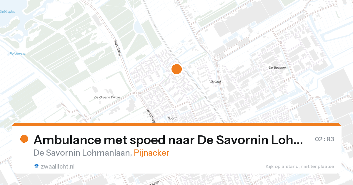 Ambulance met spoed naar De Savornin Lohmanlaan in Pijnacker — 3 jun 2026